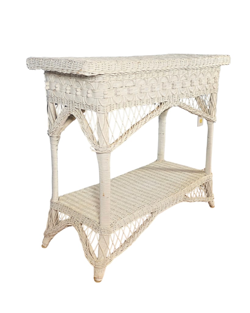 Wicker Console Table, INV. 4 - 3