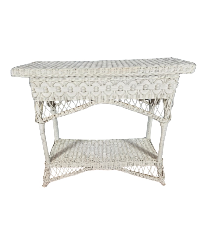 Wicker Console Table, INV. 4 - 5