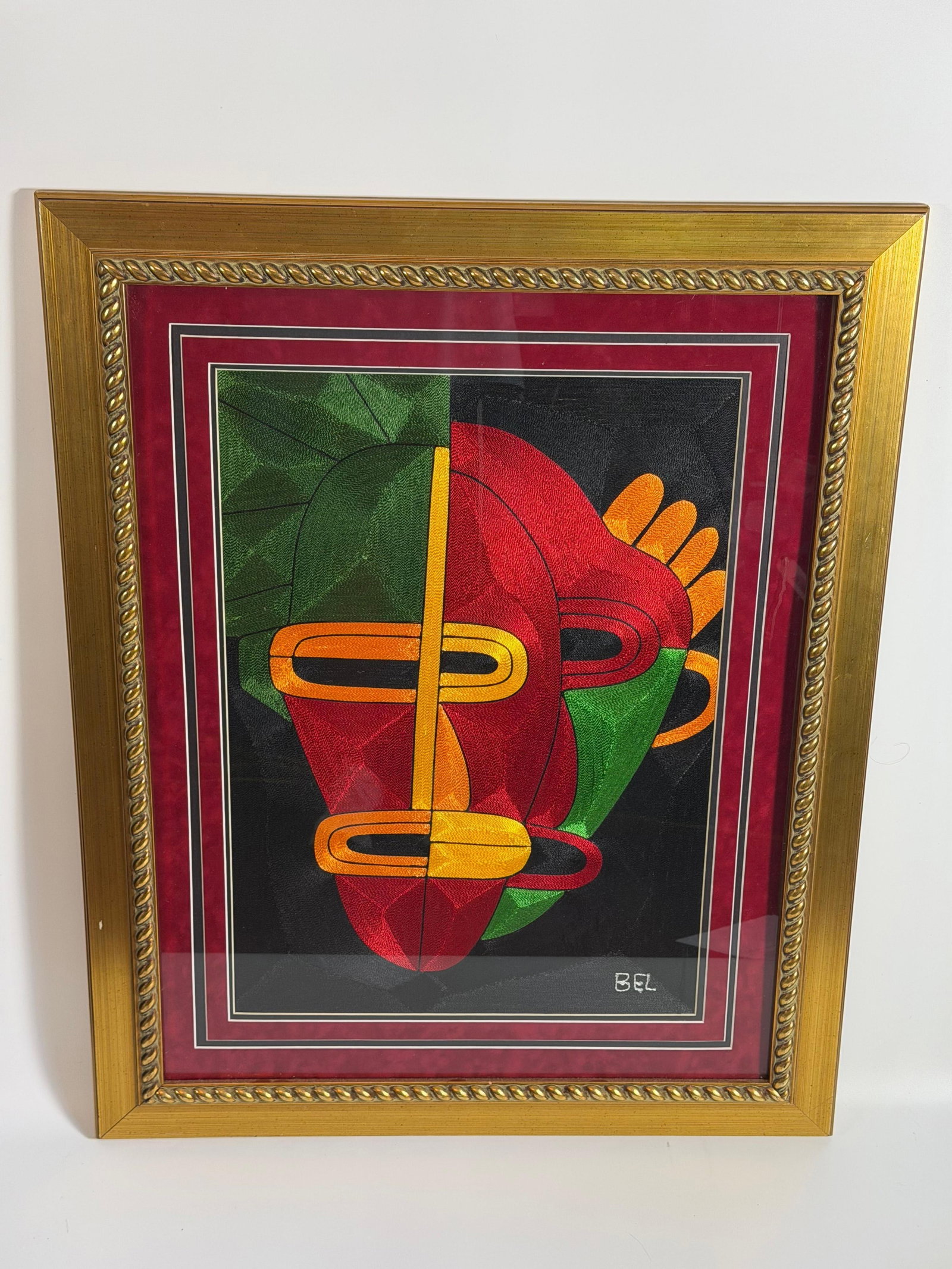 Mixed Media, INV. 200: "Signed" to lower right. Frame 36.5 x 29.25 x 1.5 inches