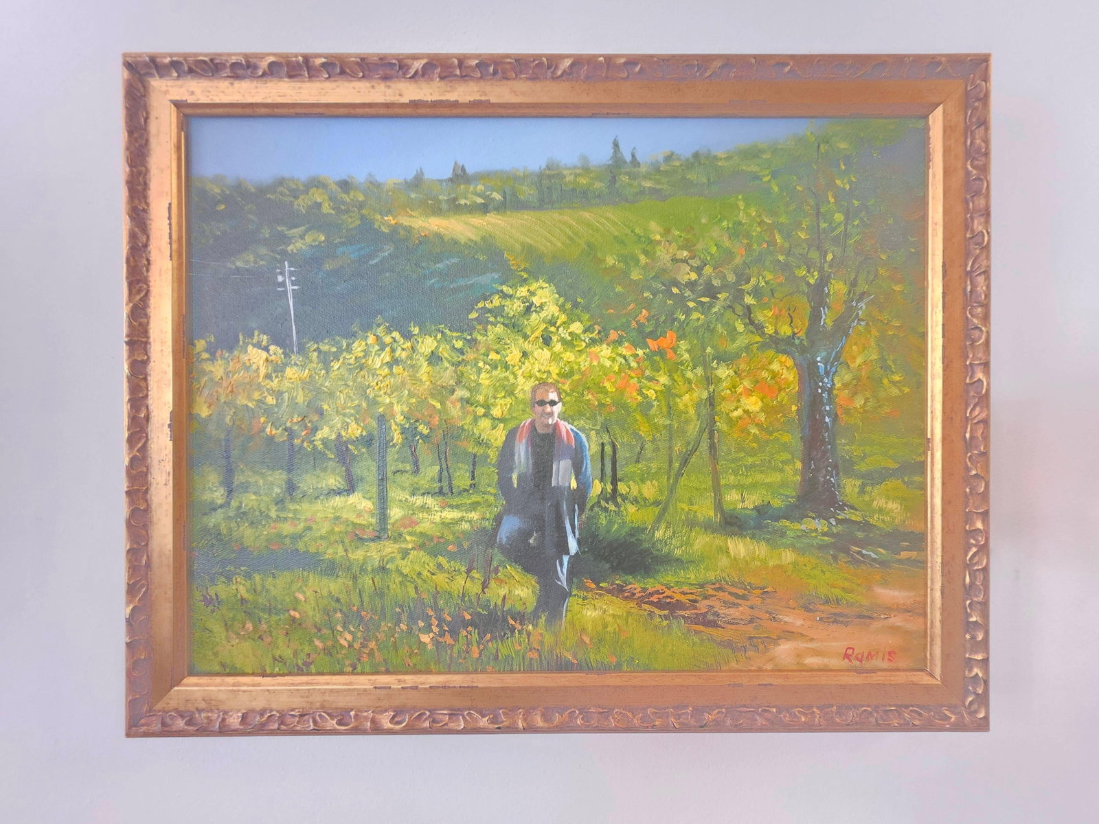 Untitled, Signed Ramis, Oil on Canvas, INV. 2005: Signed to lower right. Frame approx. 13.75 x 17.5 x 1 inches