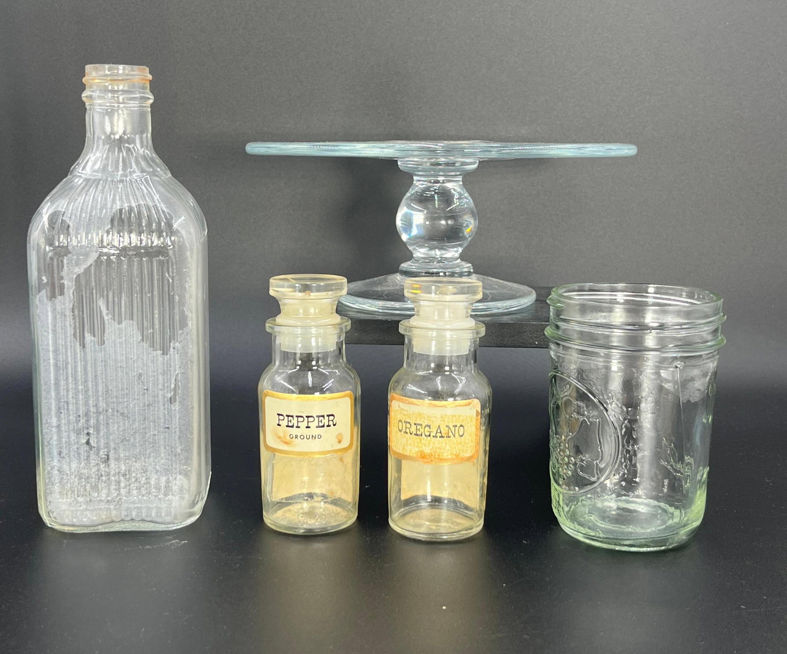 Vintage Jars incl. John Wagner & Sons, Ball, and more, 759, 763, 758, 760, 755: Tallest jar approx. 7.5 x 2.5 x 2.5 inches