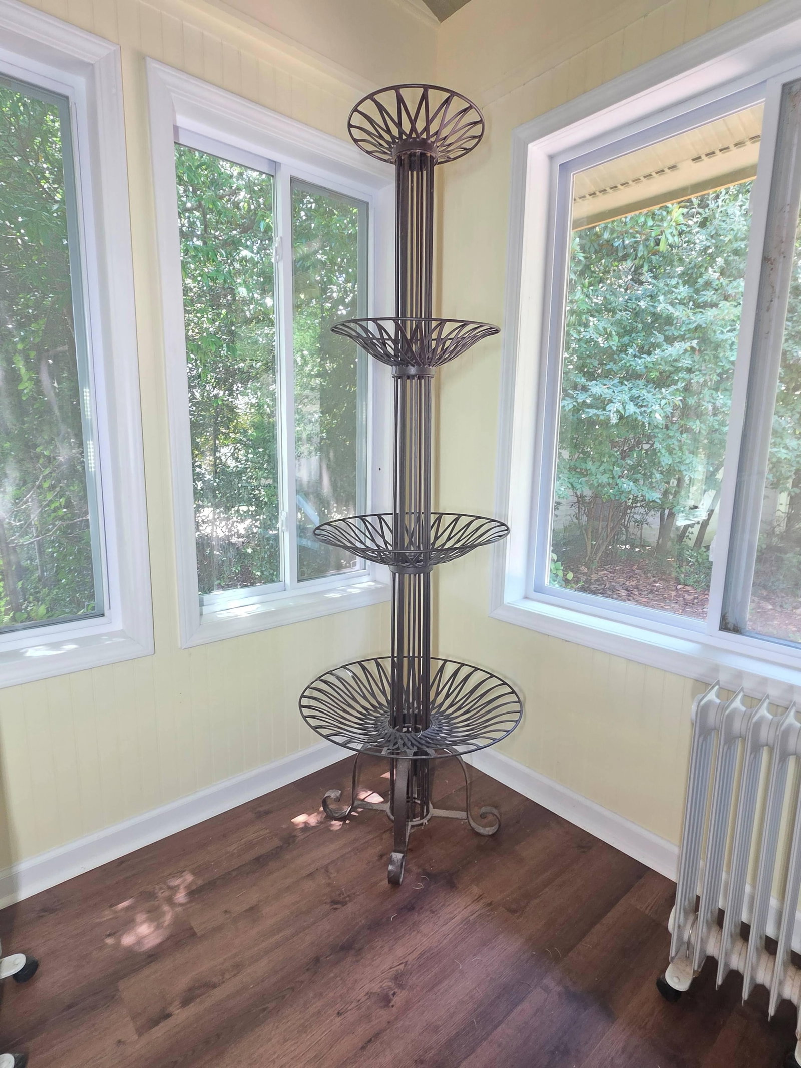 Iron Multi-Tier Stand, INV. 383: Approx. 74 x 24.5 x 24.5 inches
