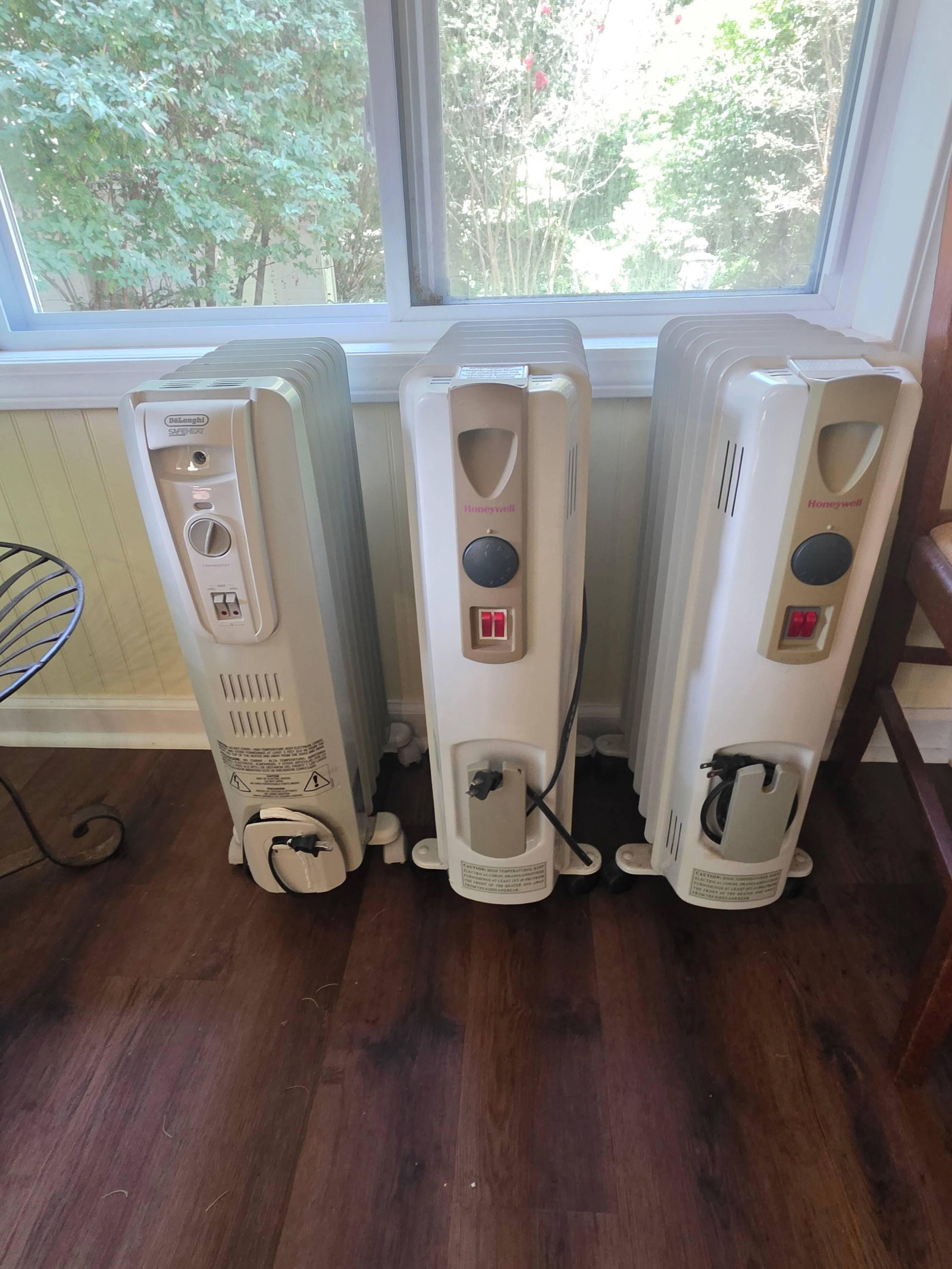 3 Space Heaters, INV. 13a,b,c: Largest 25.5 x 7 x 15 inches