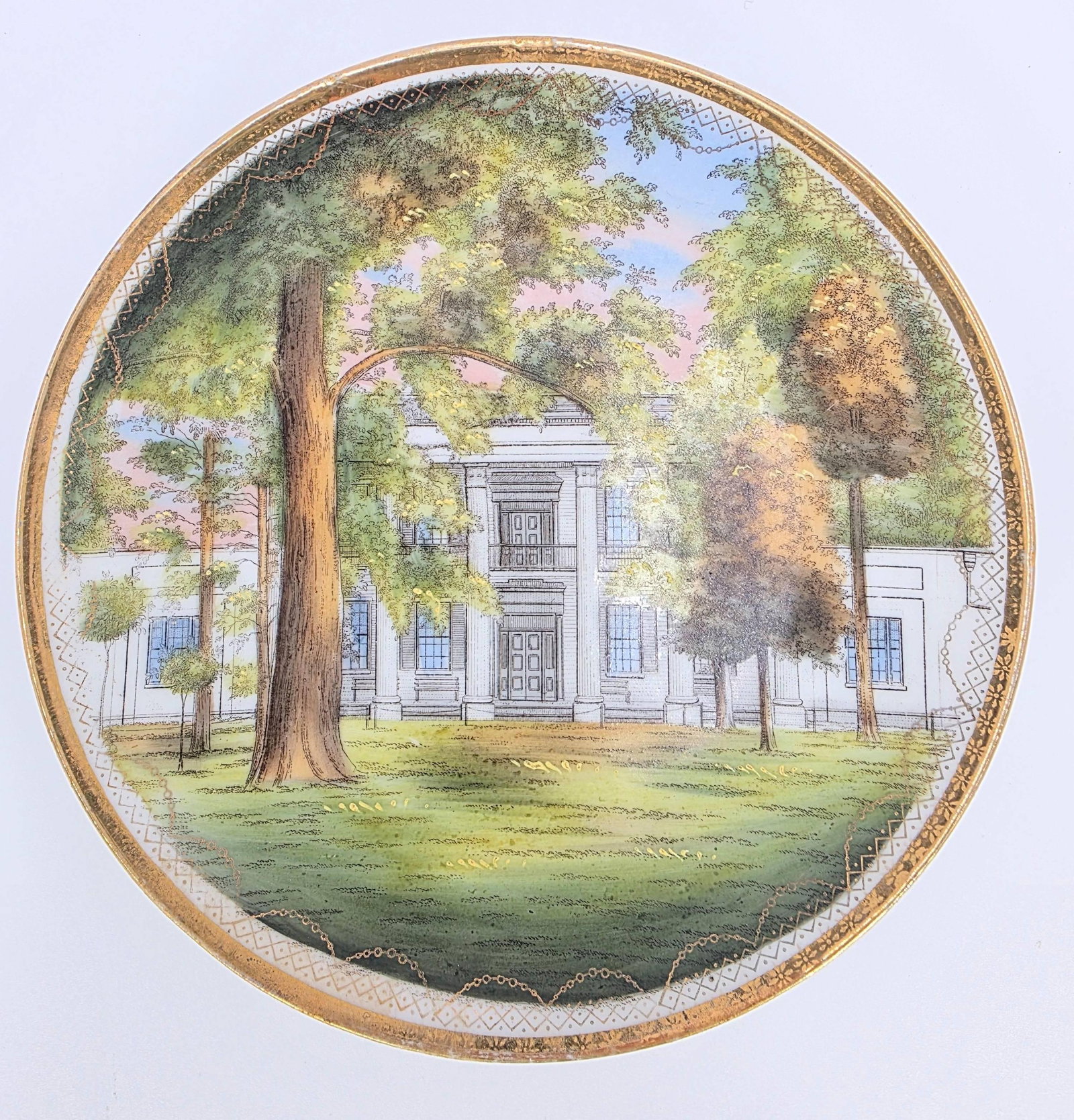Vintage Collector Plate of The Hermitage, Historic Home of President Andrew Jackson, INV. 119: diameter 7 inches
