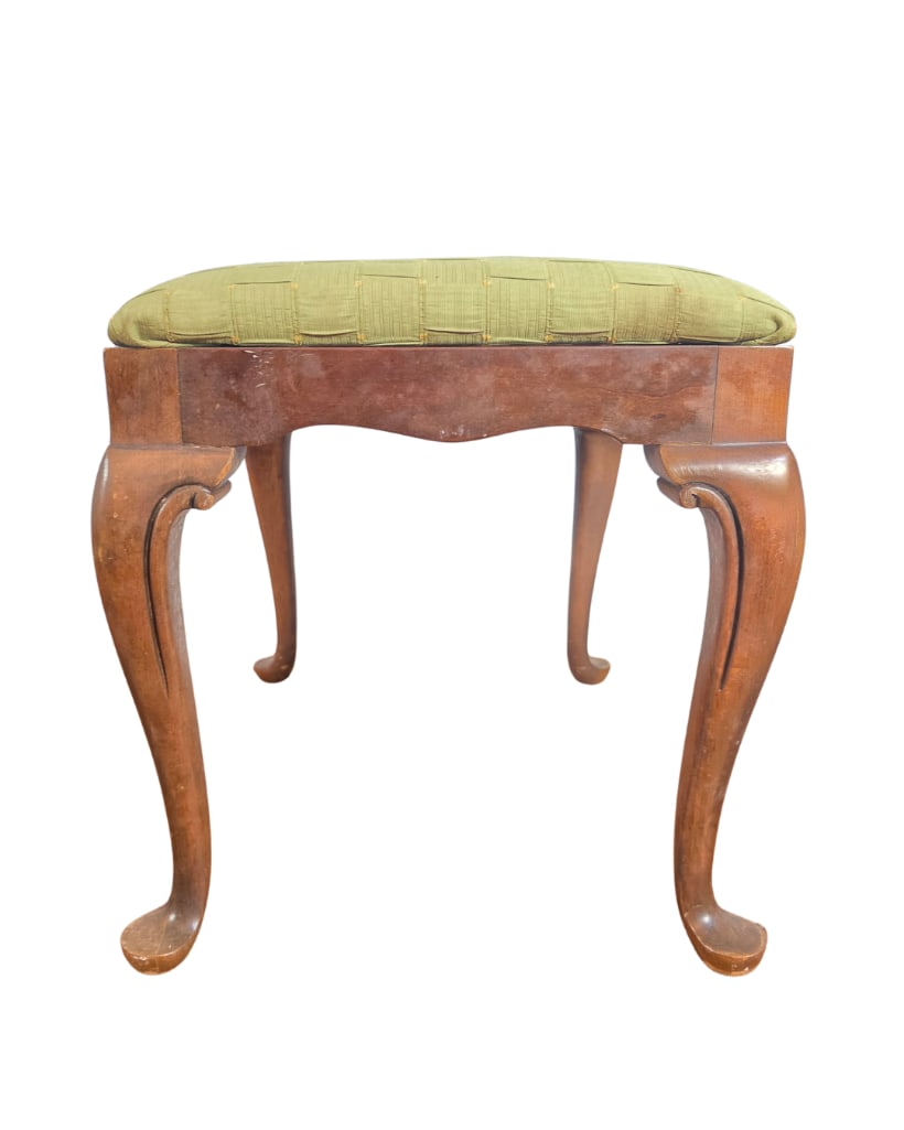 Vintage Drexel Upholstered Stool, INV. 226 (1 of 6)
