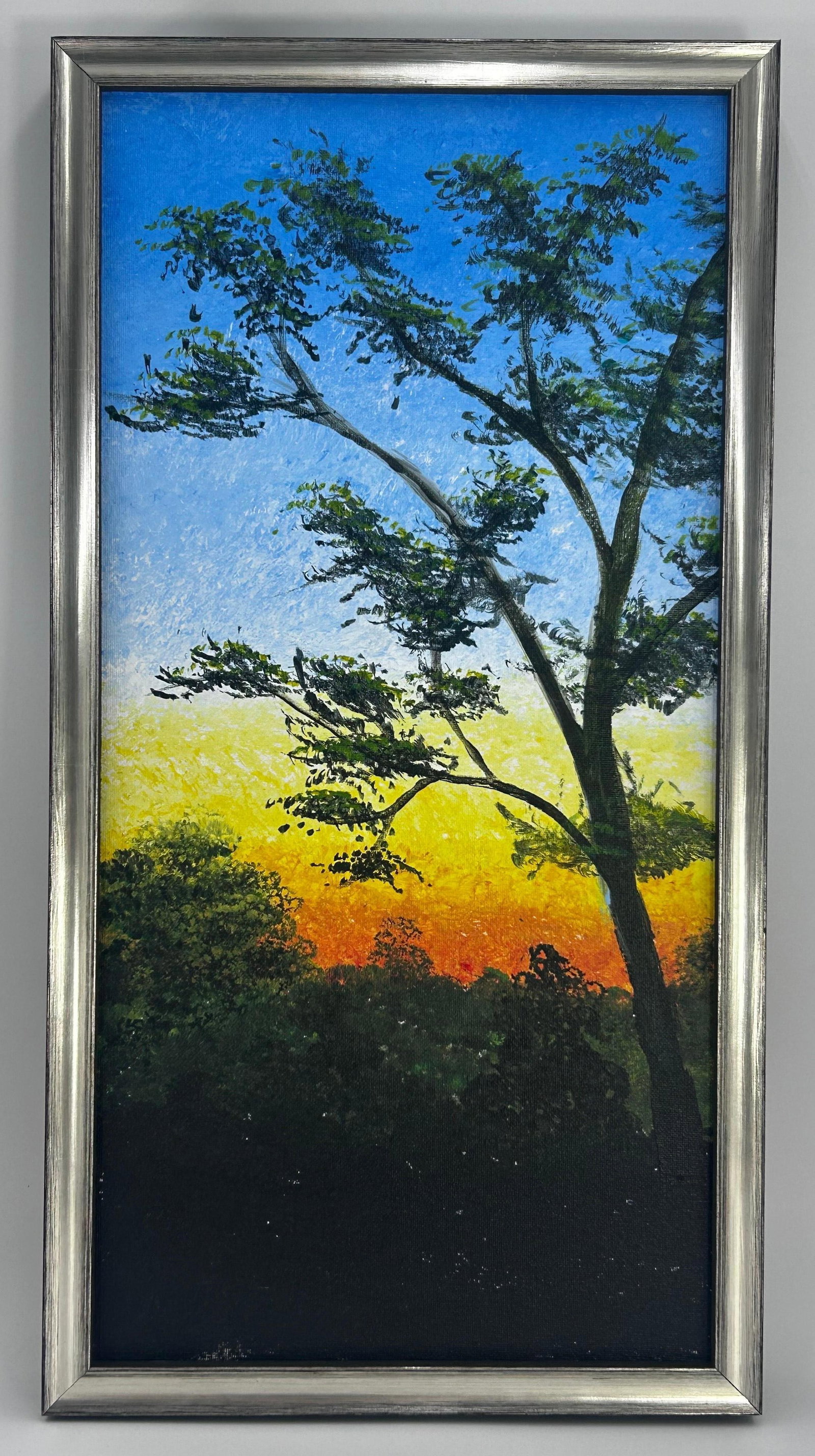 Oil on canvas, Landscape. inv 641: Apparently unsigned. Frame approx. 20.875 x 11 x 1.5 inches