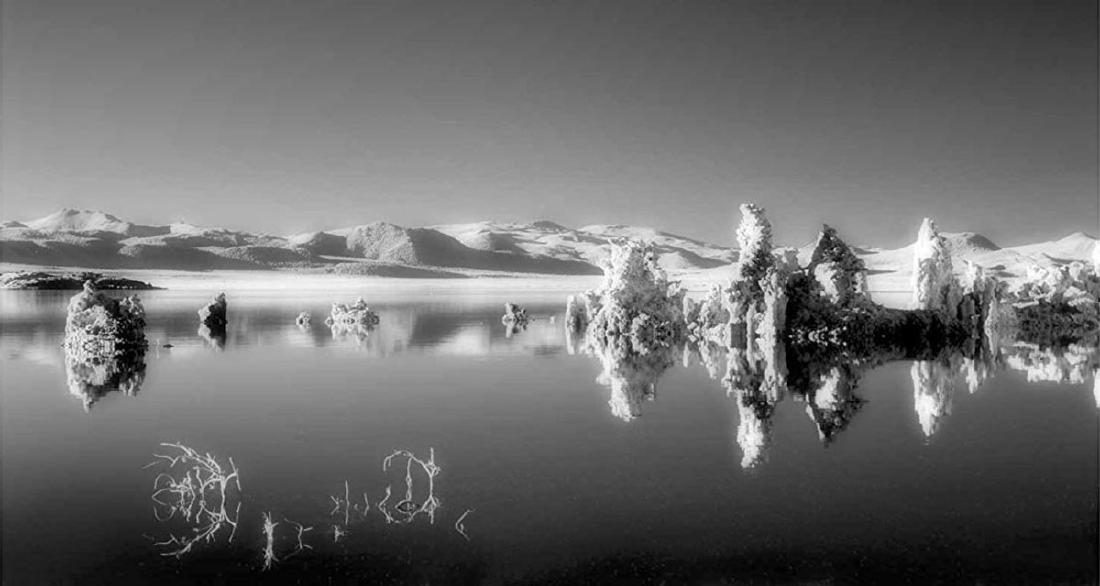 Mitch Dobrowner: South Tufa: 2006, book ed. 222/280, silver print ed. of 70, signed recto, Image size: book 64 duo-tone plates, soft-bound with handmade Twinrocker paper, 12.5"x12.5", print 8.75"x16.5"; Sheet Size: 16"x20" Mitch