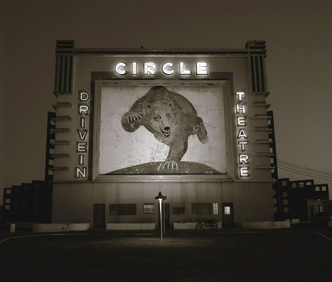 Steve Fitch: Drive-In Theater, Highway 81, Waco, TX: Steve Fitch: Drive-In Theater, Highway 81, Waco, TX, 1973/later, archival pigment print, ed. 3/12, signed verso, Image size: 19"x23"; Sheet Size: 20"x24". Published in Diesels and Dinosaurs.