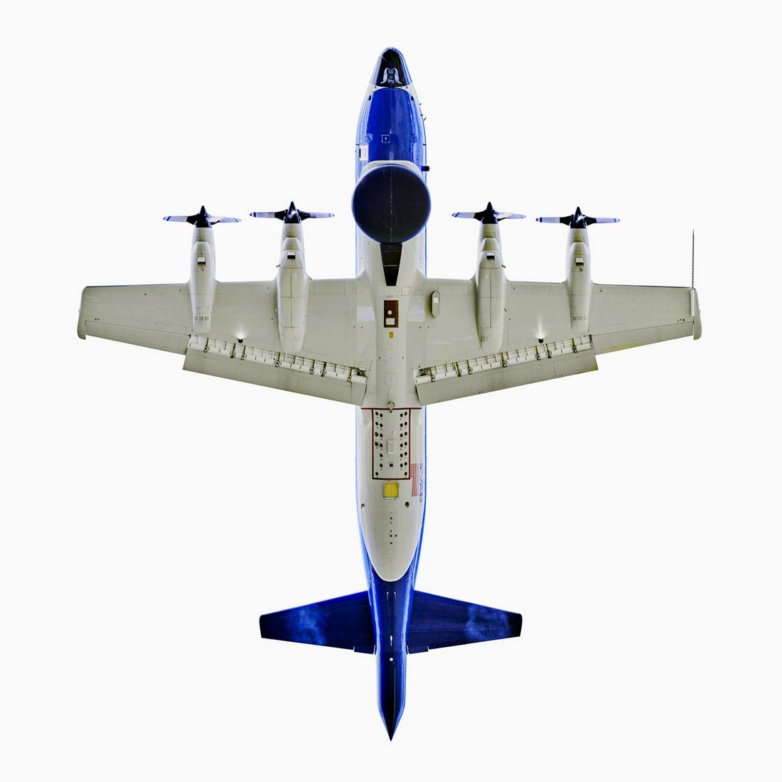 Jeffrey Milstein: NOAA Orion P-3: Jeffrey Milstein: NOAA Orion P-3, 2019, archival pigment print, ed. 2/12, signed on signature card to be mounted to back of frame, Image size: 20"x20"; Sheet Size: 24"x24". Last fall at the request of