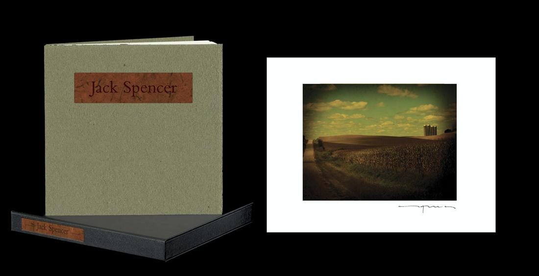 Jack Spencer: 21st Prism Book #3 and Two Horses: Jack Spencer: 21st Prism Book #3 and Two Horses, c. 2011, book complete with box as issued, ed. #154, Image size: print 12.5"x17"; Sheet Size: 16"x20". This is an edition of 280, for which four prints