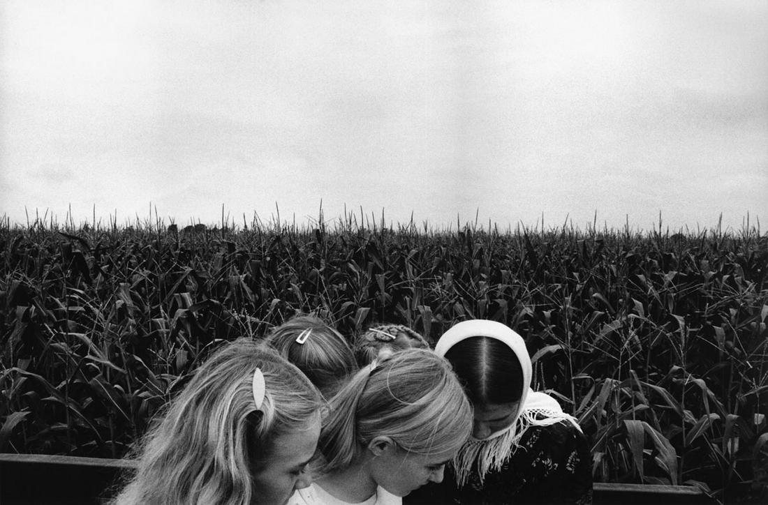Larry Towell: Dyck and Klassen Families, Lambton: Larry Towell: Dyck and Klassen Families, Lambton County, Ontario, Canada, 1990/1999, silver print, signed, titled, and dated verso, with photographer's embossed stamp in margin, Image size: 12.25"x18.
