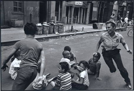 Leonard Freed: New York City (Policewoman): Leonard Freed: New York City (Policewoman), 1978/1992, silver print, signed, titled, dated, and stamped verso, Image size: 8.5"x12.75"; Sheet Size: 11"x14". Provenance: Leica Gallery.