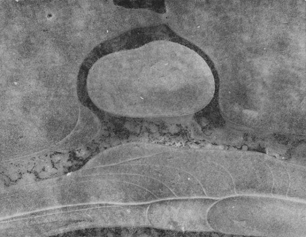 Ralph Eugene Meatyard: Untitled (abstraction), ND, vintage silver print, signed verso by Madelyn O. Meatyard, 4.875"x5.125" (Courtesy the Tartt Gallery).