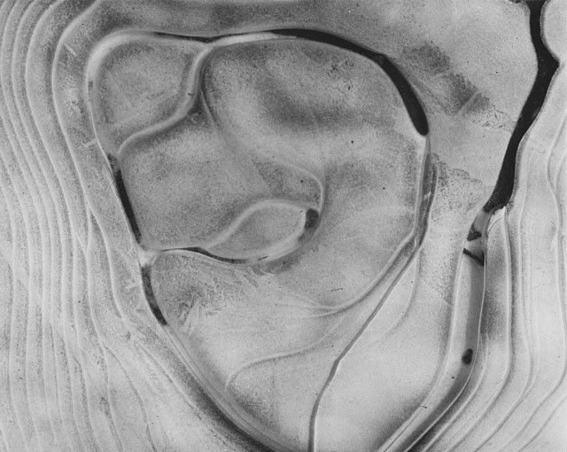 Ralph Eugene Meatyard: Untitled (abstraction), ND, vintage silver print, signed verso by Madelyn O. Meatyard, 4.625"x5.785" (Courtesy the Tartt Gallery).