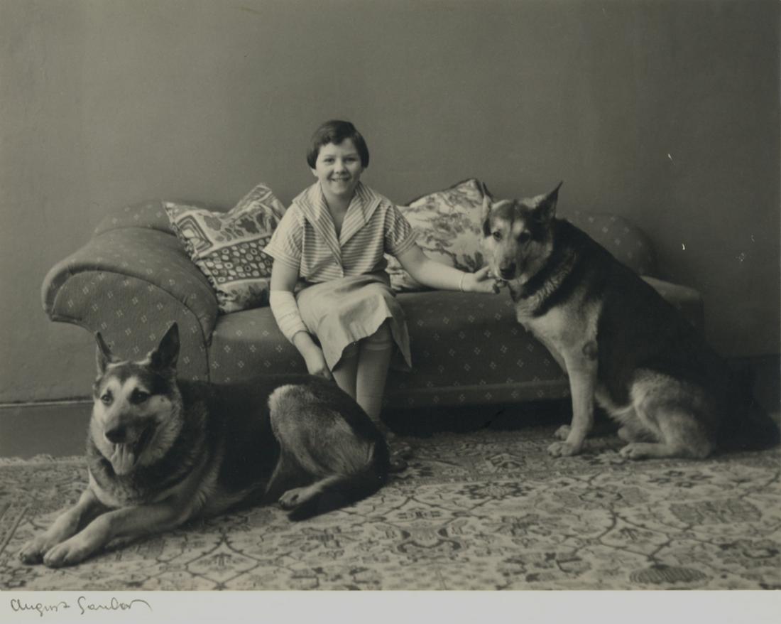 August Sander:  Girl with German Shepherds (1 of 1)