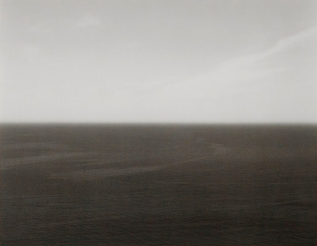 Hiroshi Sugimoto: Black Sea, Oakbayir: Hiroshi Sugimoto: Black Sea, Oakbayir, 1991, tri-toned offset lithograph, from the portfolio "Time Exposed", blindstamped title and date on verso, Image size: 9.375" x 12"; Sheet Size: 13.875" x 18.25