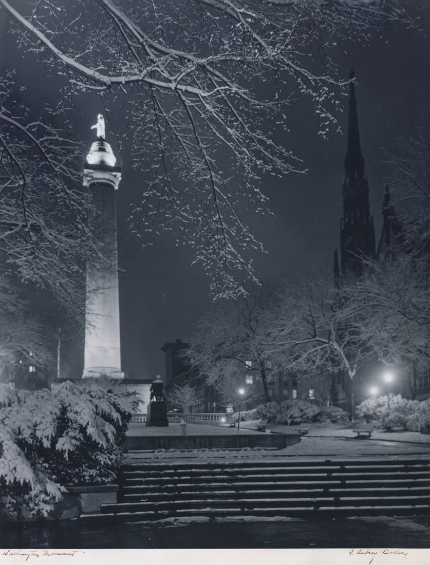 A. Aubrey Bodine Washington Monument, Baltimore Auction