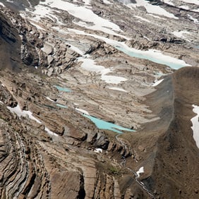 Diane Burko: Over Montana Glacier National Park 2