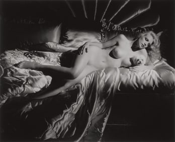 George Hurrell: Shannon Tweed, Reclining Nude with Dog