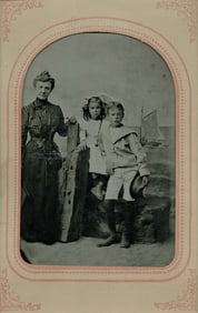 Unknown: Woman with two children