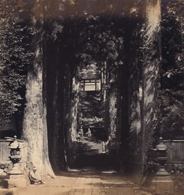 Felice Beato: Toshogu Shrine, Nikko: Staircase of the Thousand