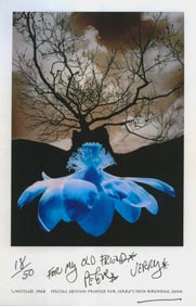 Jerry Uelsmann: Untitled [tree and flower]
