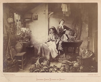 Henry Peach Robinson & Nelson King Cherrill: Preparing Spring Flowers for Market