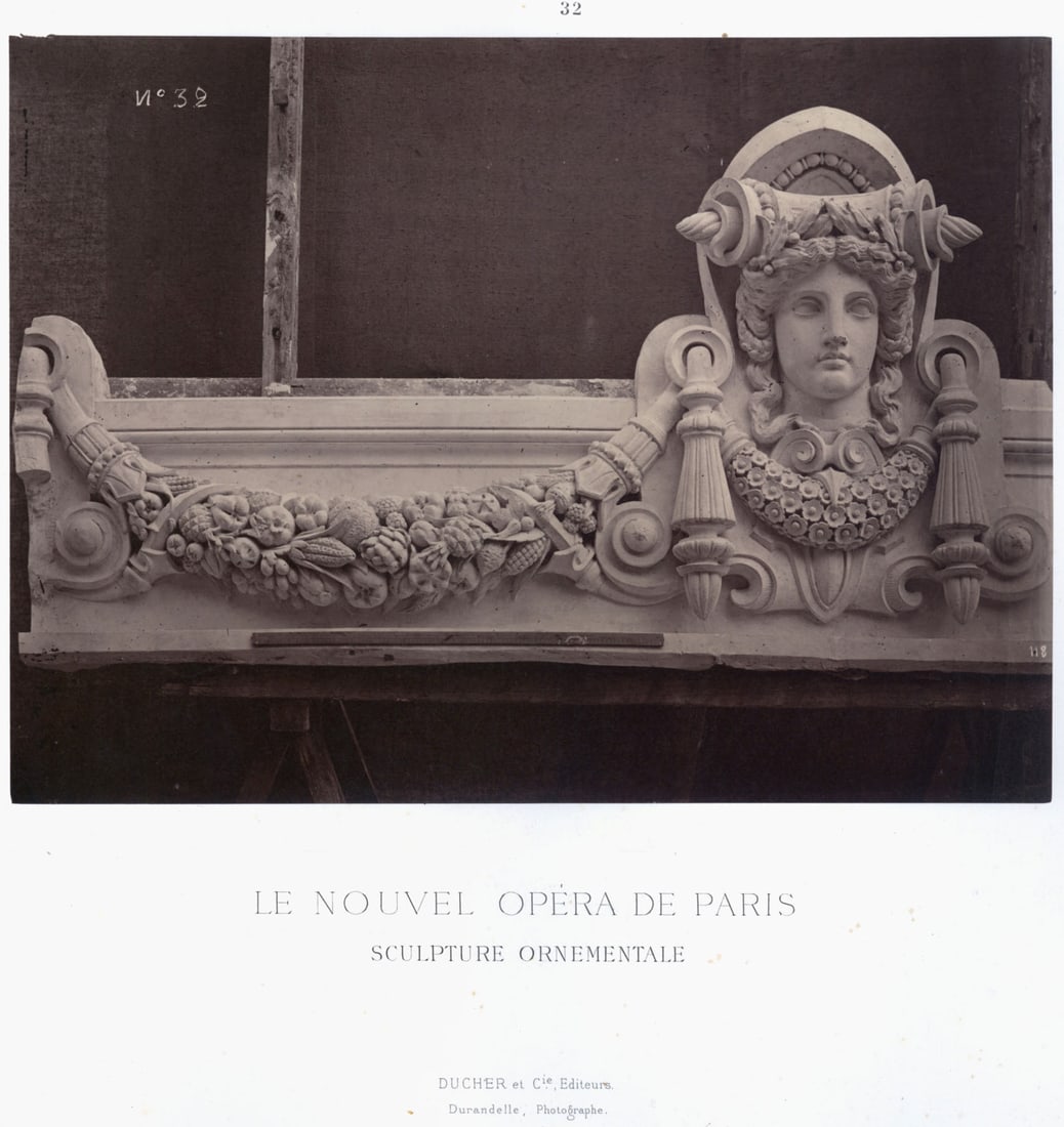 Louis-Emile Durandelle: Le Nouvel Opera de Paris, Sculpture Ornamentale (1 of 1)