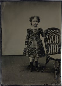 Unknown: Standing girl and chair