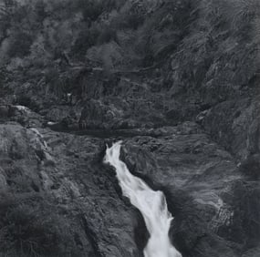 Bruce West: Untitled [landscape with waterfall]