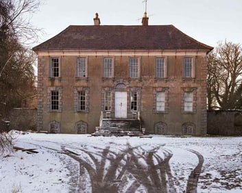 Andrew Bush: Bonnettstown Hall, Front Elevation, from "Bonnettstown Hall" series