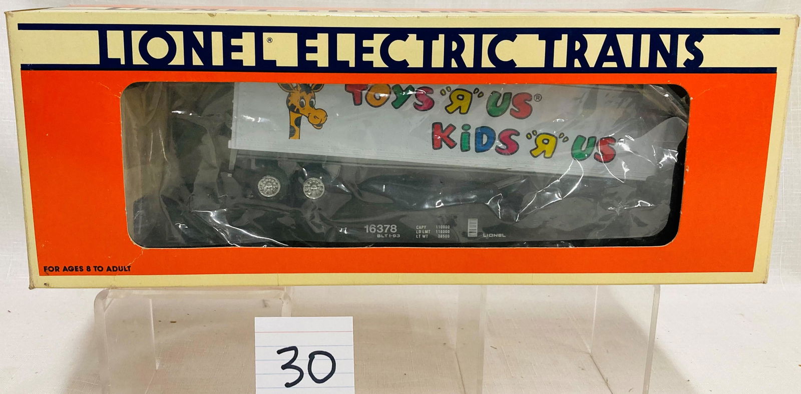 Lionel 16378 Toys R Us Trailer on Flat Car with Original Box (1 of 2)