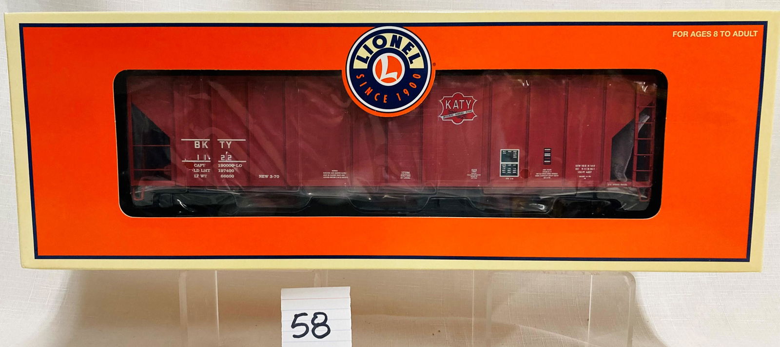 Lionel 17194 MKT PS-2 Hopper with Original Box (1 of 2)