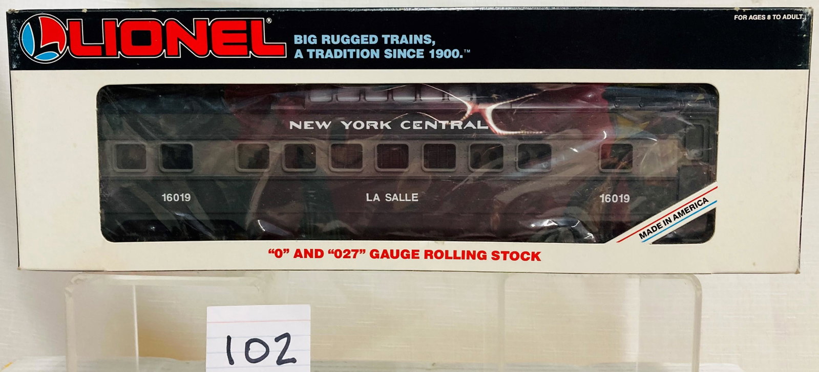 Lionel 16019 New York Central Vista Dome Car with Original Box: Lionel 16019 New York Central Vista Dome Car with Original Box, C9