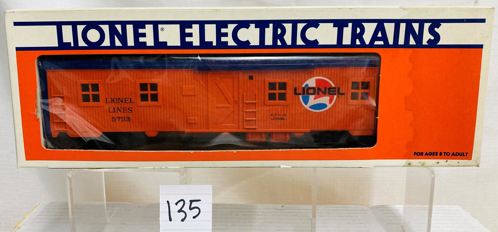 Lionel 5733 Lionel Lines Bunk Car with Original Box: Lionel 5733 Lionel Lines Bunk Car with Original Box, C9