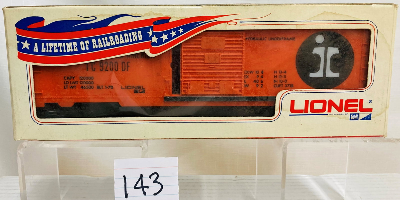 Lionel MPC 9200 Illinois Central Boxcar with Box: Lionel MPC 9200 Illinois Central Boxcar with Box, C10