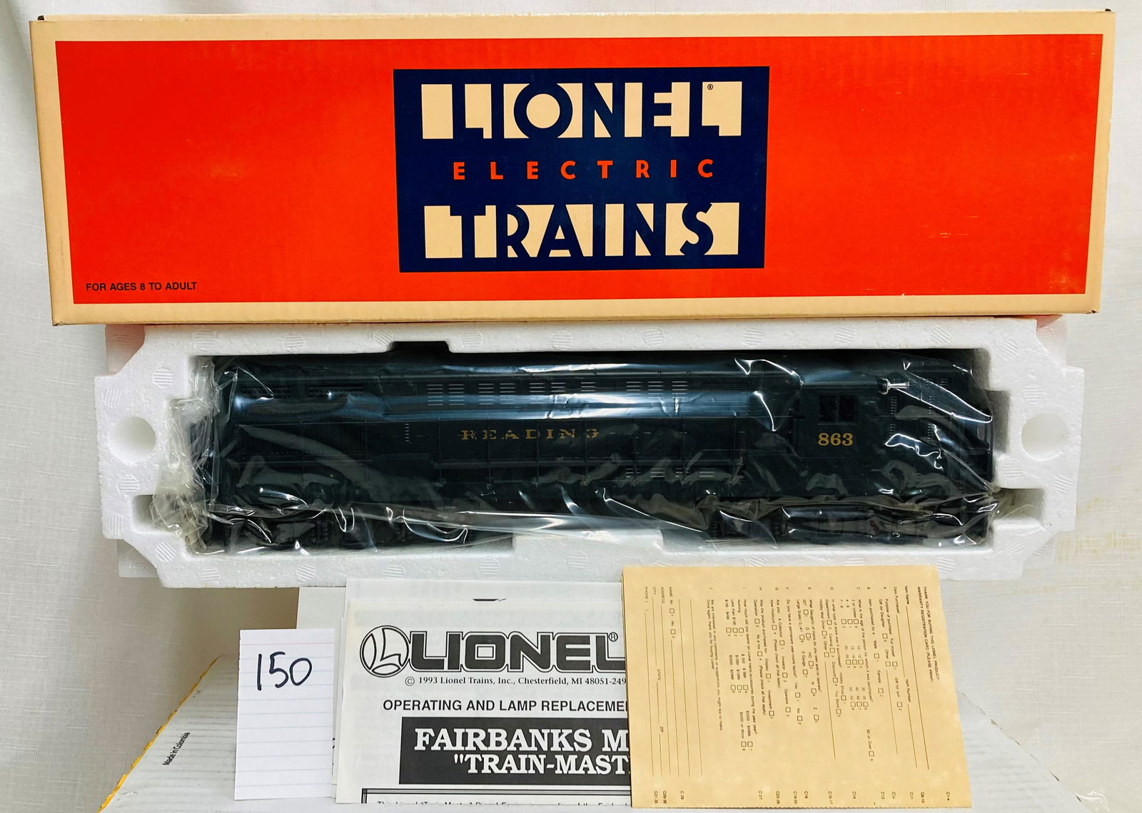 Lionel 18309 Reading FM Diesel Locomotive with Original Box (1 of 3)