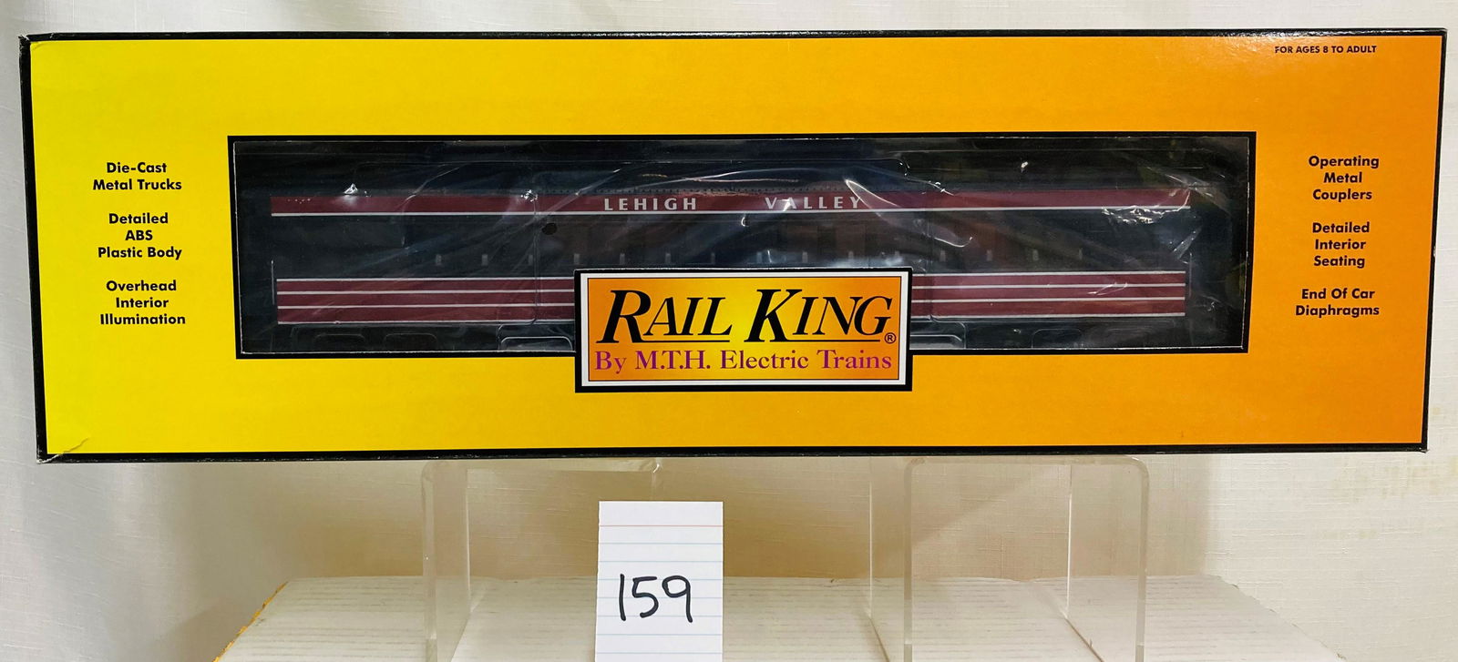 MTH 30-6978 Lehigh Valley 60' Madison Coach Passenger Car w/ OB (1 of 2)