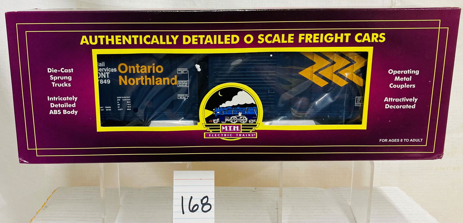 MTH 20-93102 Ontatio Northland 50' Single Door Bo Car w/ OB (1 of 2)
