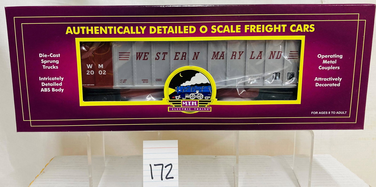 MTH 20-97128 Western maryland Coalporter Hopper w/ Coal Load & OB: MTH 20-97128 Western maryland Coalporter Hopper w/ Coal Load & OB, C10