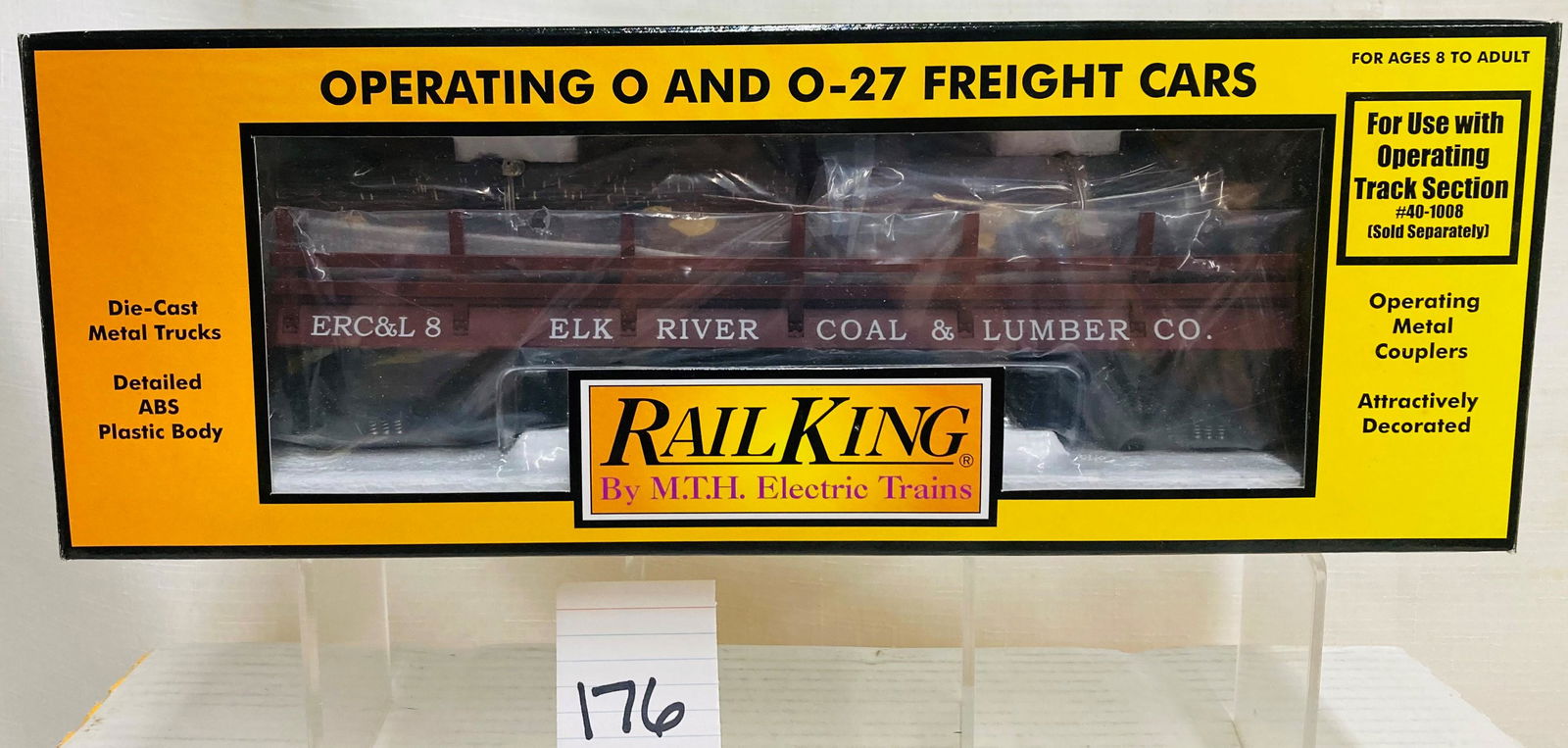MTH 30-79052 Elk River & Lumber Co. Operating Flat w/ Logs w/ Original Box (1 of 2)