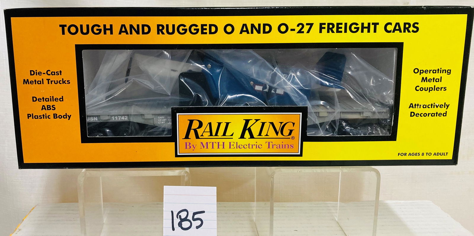 MTH 30-76130 US Navy Flatcar w/ Airplane and Original Box (1 of 2)