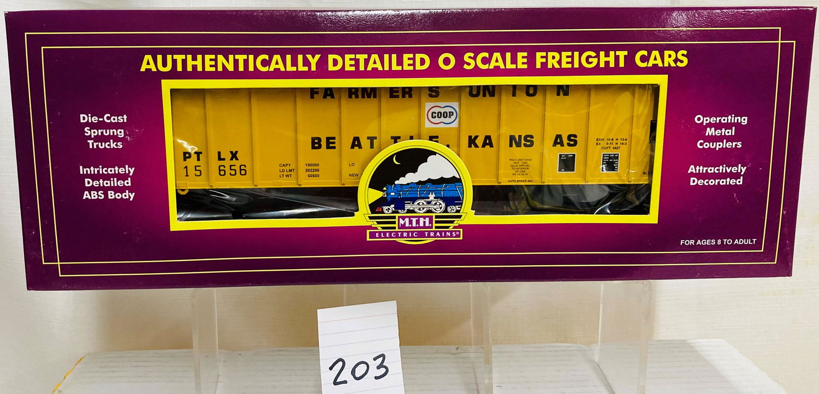 MTH 20-97136 Farmers Union High Sided Hopper with Origina Box (1 of 2)