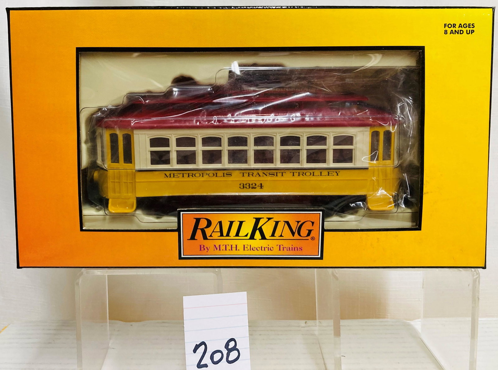 MTH 30-2546 Metropolis Bump-N-Go Trolley with Original Box: MTH 30-2546 Metropolis Bump-N-Go Trolley with Original Box, C10