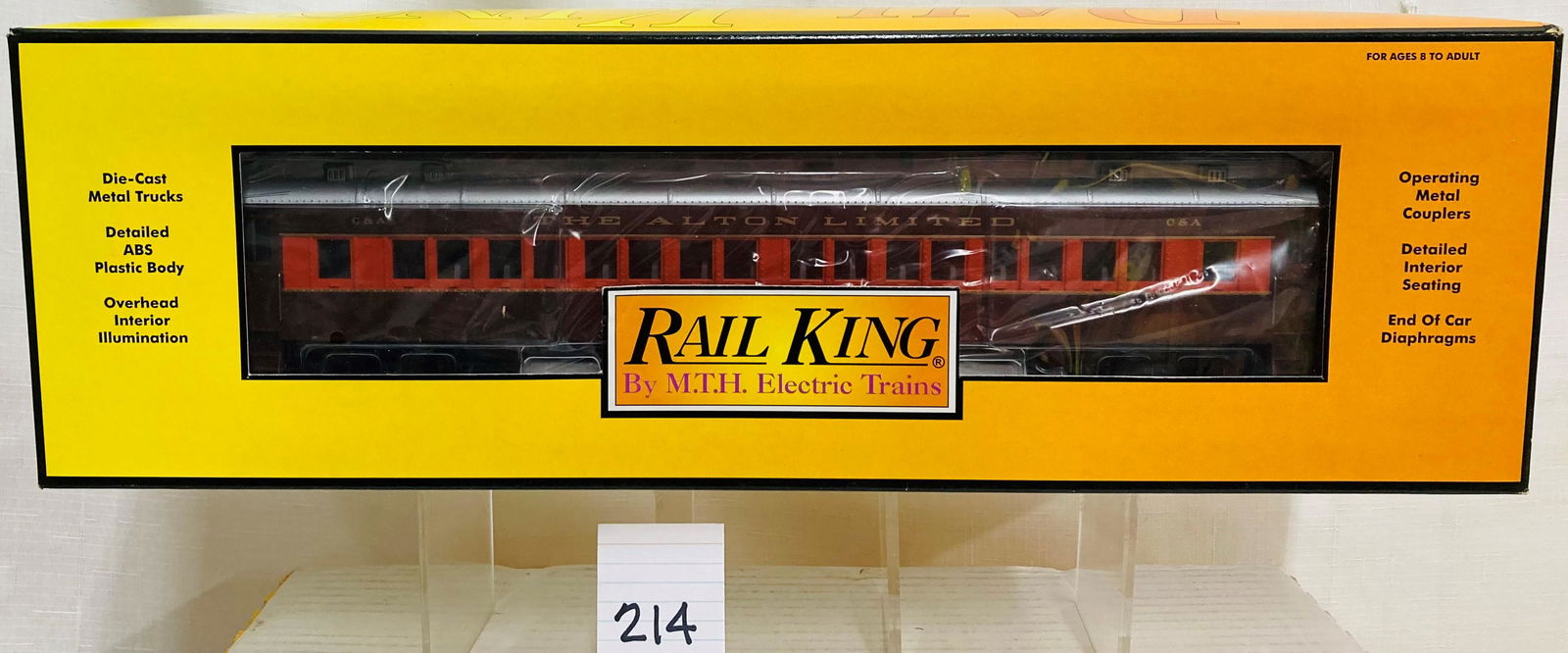 MTH 306924 Chicago & Altron 60' Madison Coach Passenger Car w/ OB (1 of 2)