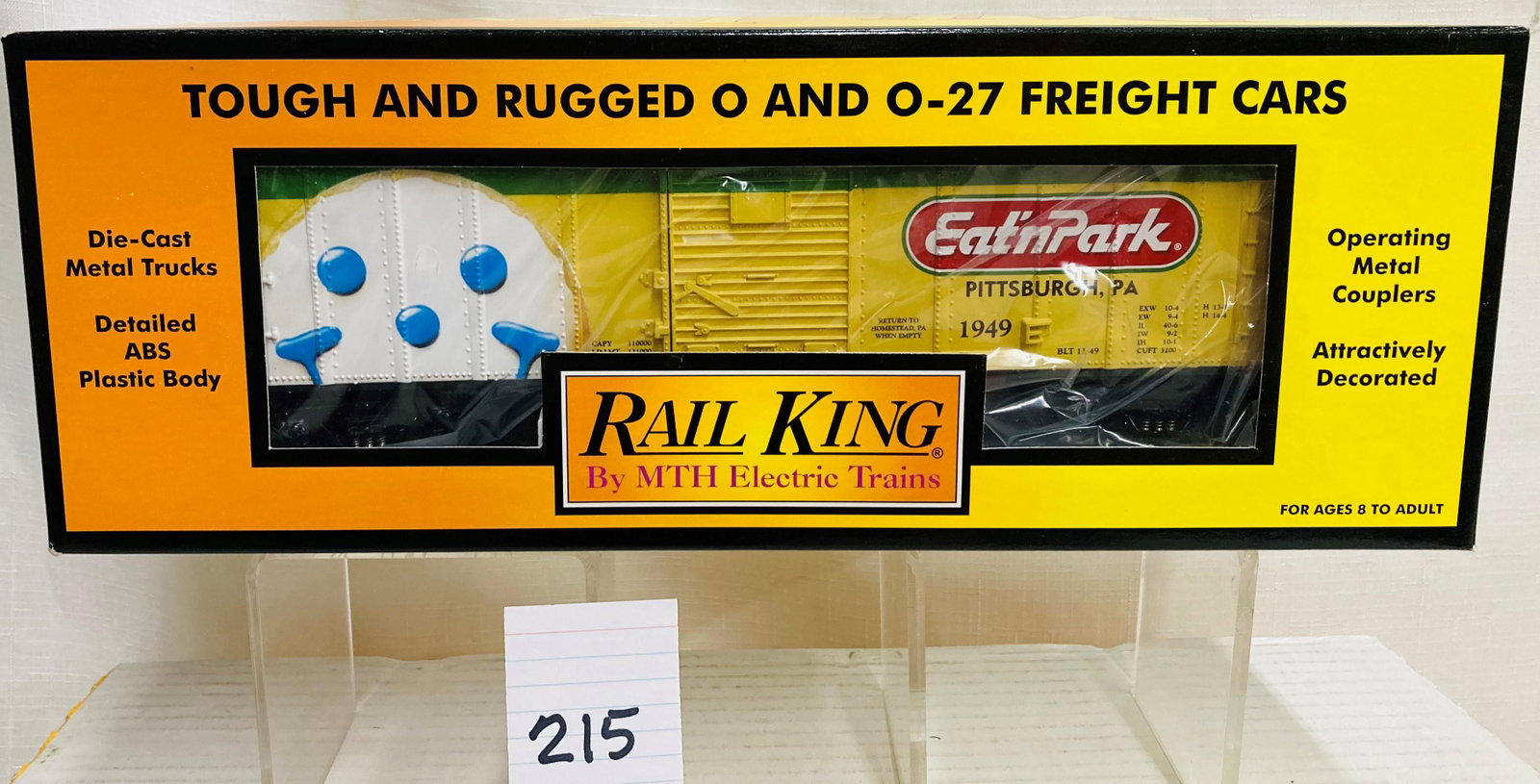 MTH 30-74005 Eat'n'Park Boxcar with Original Box: MTH 30-74005 Eat'n'Park Boxcar with Original Box, C10