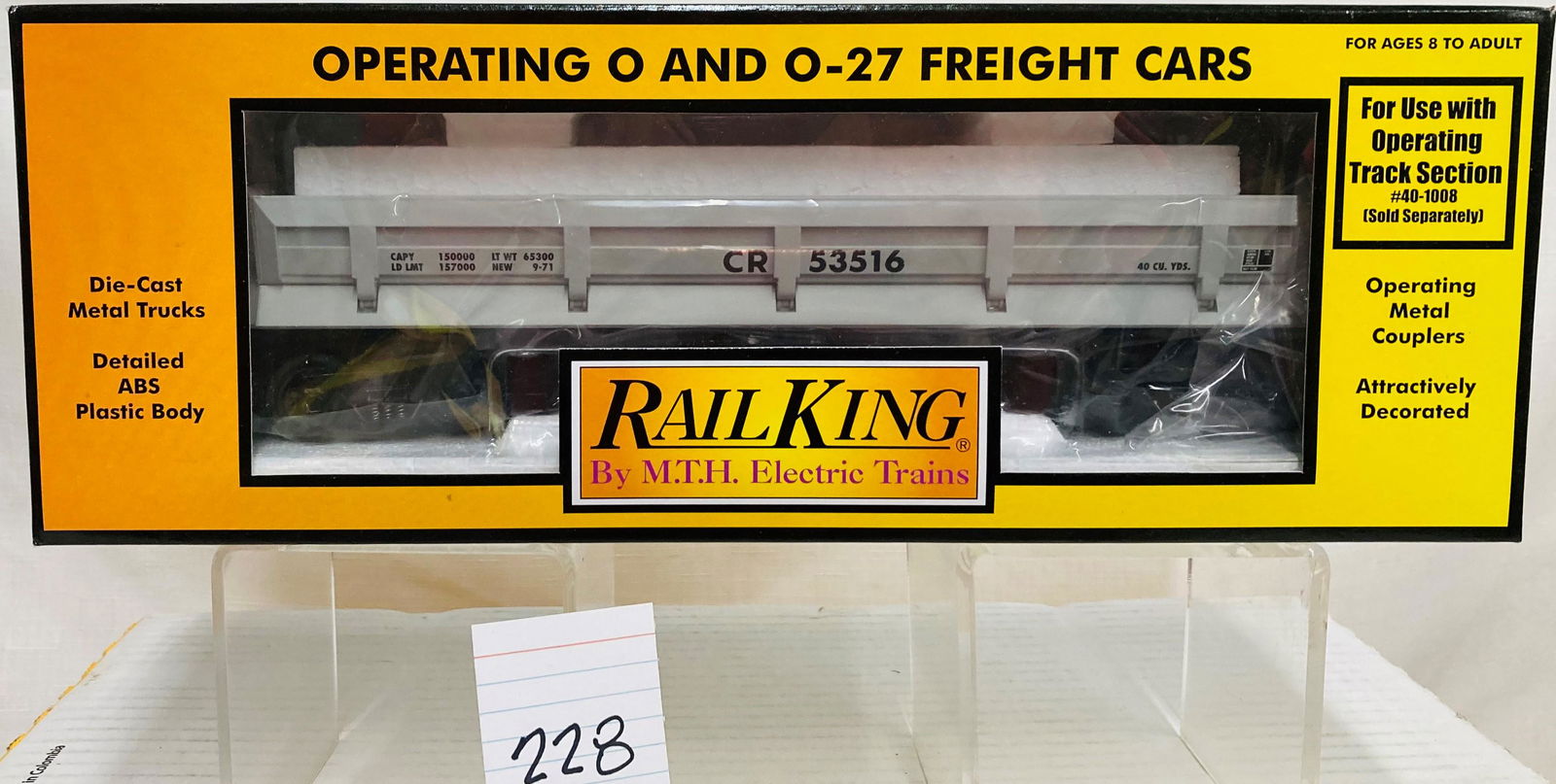 MTH 30-7934 Conrail Dump Car w/ Operating Bay and OB (1 of 2)