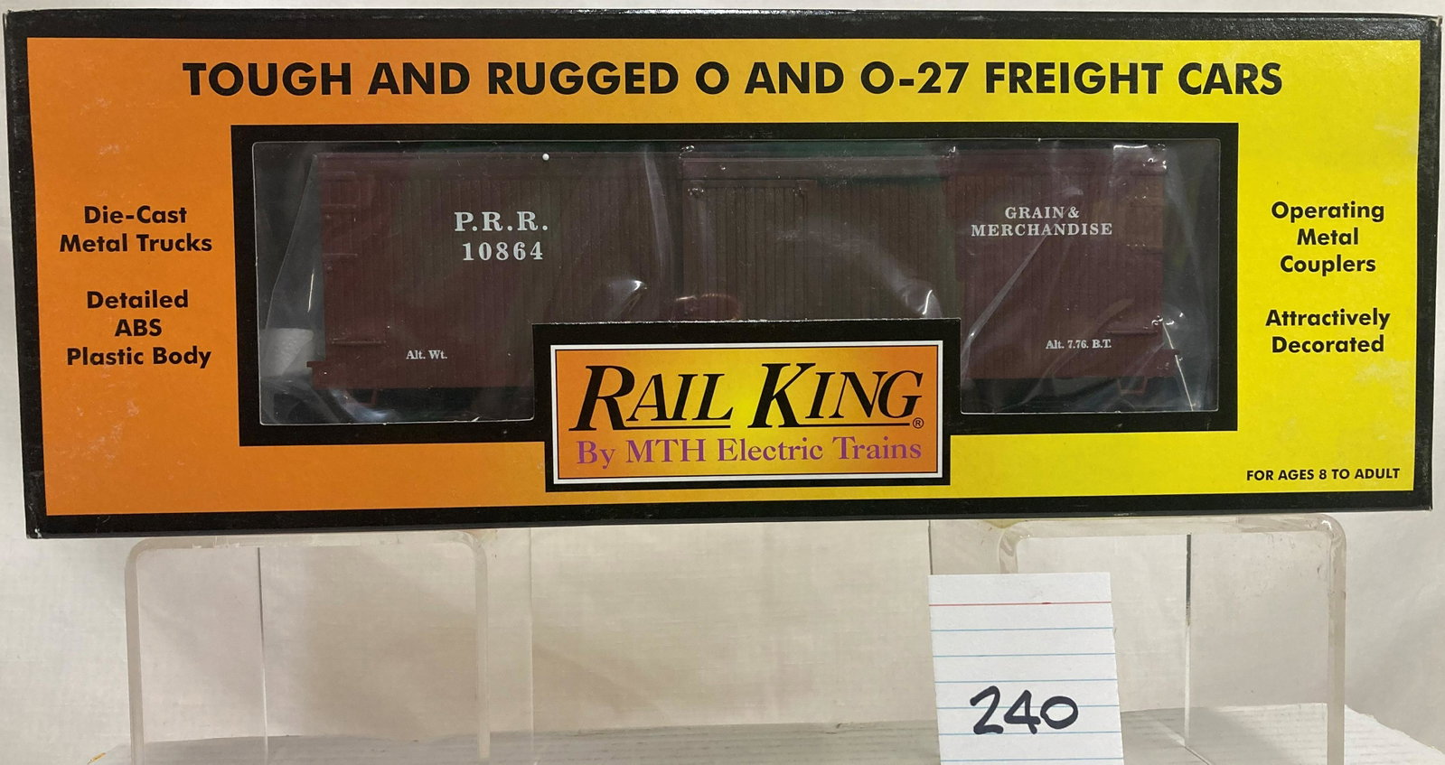 MTH 3074244 Pennsylvania 34' Boxcar with Original Box: MTH 3074244 Pennsylvania 34' Boxcar with Original Box, C10
