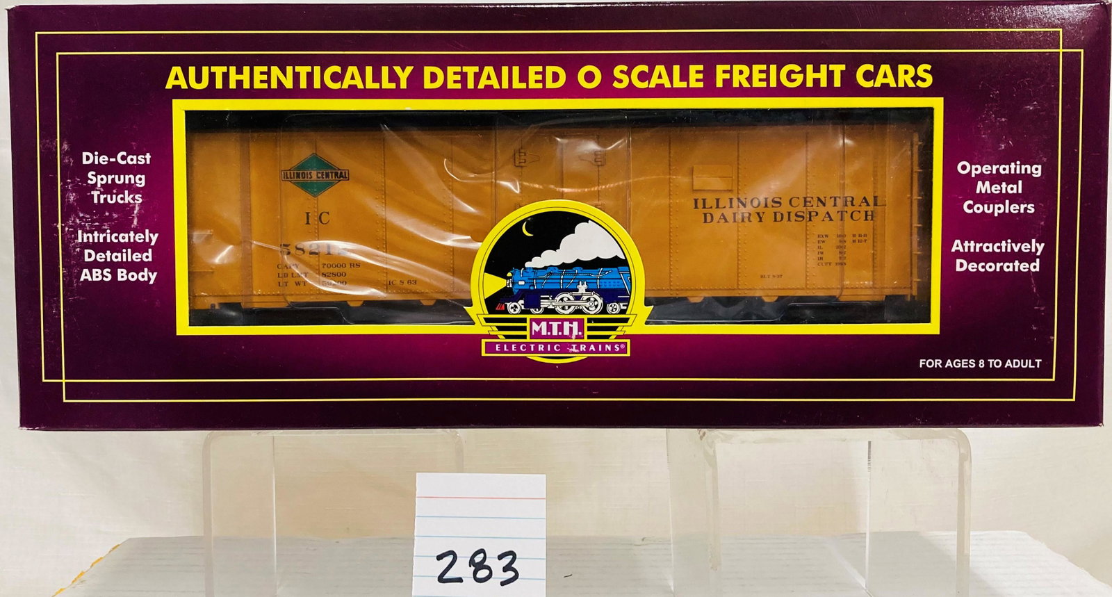 MTH 20-94131 Illinois Central 40' Steel Sided Reefer & OB: MTH 20-94131 Illinois Central 40' Steel Sided Reefer & OB, C10