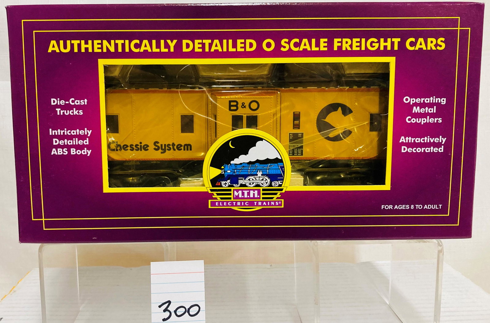 MTH 20-91101 Chessie System Bay Window Caboose w/ OB: MTH 20-91101 Chessie System Bay Window Caboose w/ OB, C10
